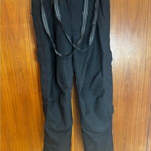 Men's Black Pants with Suspenders